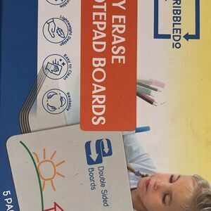Scribbledo Dry Erase Notepad Boards 5 pack 5x7